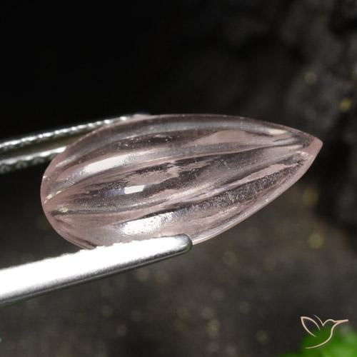 2.74克拉天然铯绿柱石，梨形，透明