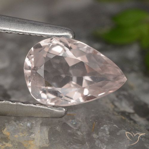 0.70ct 天然 火烈鸟粉色 铯绿柱石, 梨形, VVS-VS