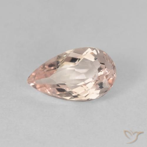 0.99ct 天然 非常浅的粉红色 铯绿柱石, 梨形, VVS-VS