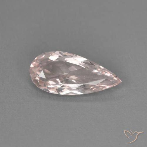 0.87ct 天然 火烈鸟粉色 铯绿柱石, 梨形, VVS-VS