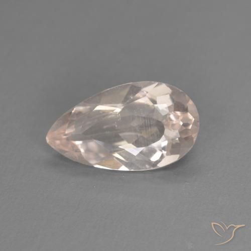 0.92ct 天然 中粉红色 铯绿柱石, 梨形, VVS-VS