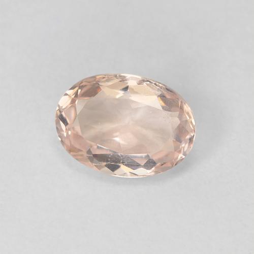 0.87克拉天然粉色摩根石，椭圆形切割，7.3×5.3毫米，VS
