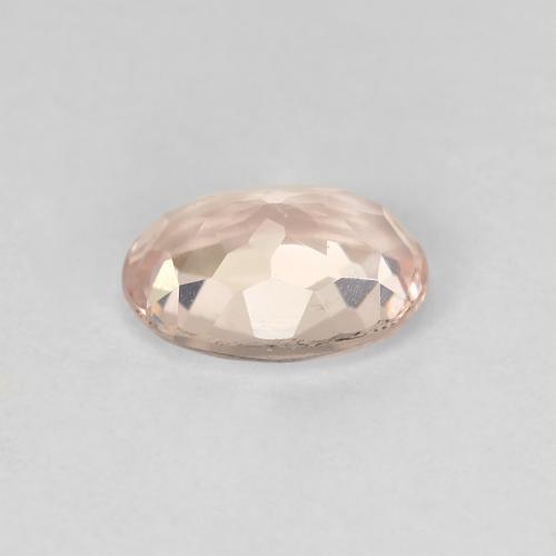 0.87克拉天然粉色摩根石，椭圆形切割，7.3×5.3毫米，VS