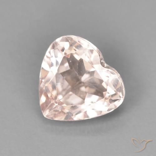 0.94ct 天然 Medium Light-Pink 铯绿柱石, 心形, VVS-VS