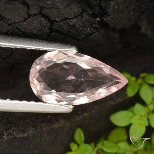 0.98ct 天然 火烈鸟粉色 铯绿柱石, 梨形, VVS-VS