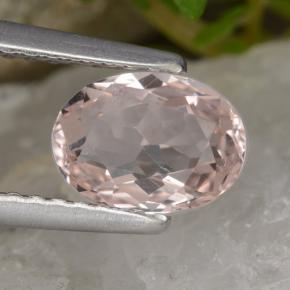 0.91克拉天然铯绿柱石，椭圆形切割，VVS-VS