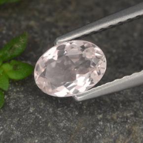0.53克拉天然粉色摩根石，椭圆形切割，6.5×4.7毫米，VVS