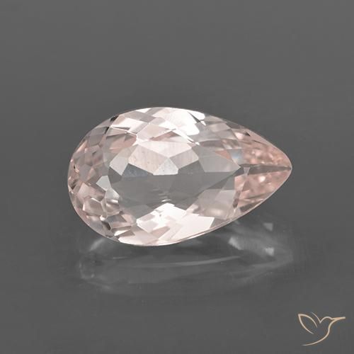 2.09ct 天然 浅粉色 铯绿柱石, 梨形, VS