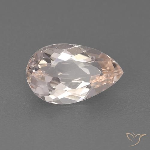 1.60克拉天然铯绿柱石，梨形，VVS-VS