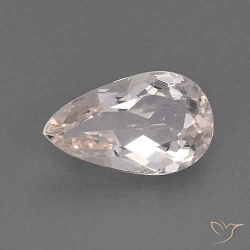 1.68ct 天然 鲑肉粉色 铯绿柱石, 梨形, VVS-VS