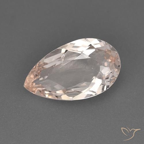 1.39ct 天然 中浅粉色 铯绿柱石, 梨形, VVS-VS