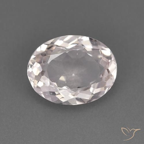 1.60ct 天然 白色 铯绿柱石, 椭圆形, VVS-VS