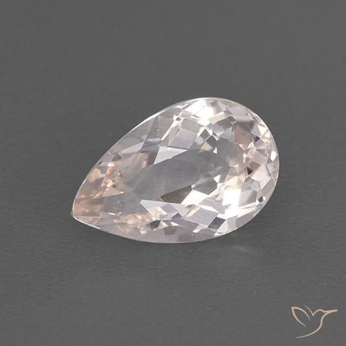 0.90ct 天然 浅粉色 铯绿柱石, 梨形, VVS-VS
