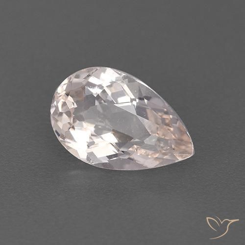 0.90克拉天然铯绿柱石，梨形，VVS-VS