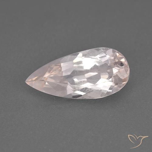 1.50ct 天然 浅粉色 铯绿柱石, 梨形, VS