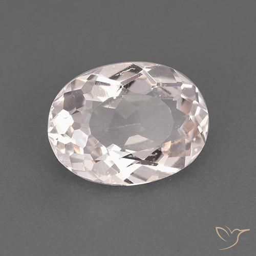 1.51ct 天然 浅粉色 铯绿柱石, 椭圆形, VS