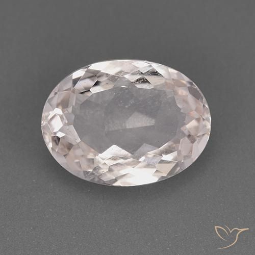 1.63ct 天然 浅粉色 铯绿柱石, 椭圆形, VS