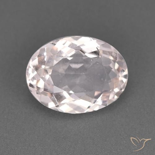 1.61ct 天然 浅粉色 铯绿柱石, 椭圆形, VS
