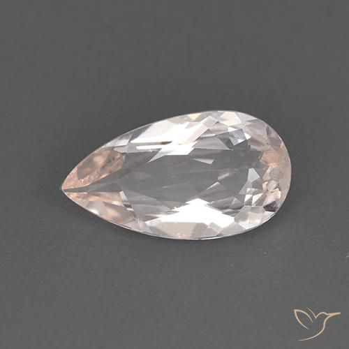 1.12ct 天然 中浅粉色 铯绿柱石, 梨形, VVS-VS