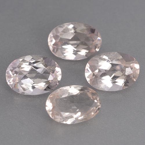 2.90天然粉色摩根石，椭圆形切割，7.1×5.1毫米，VS