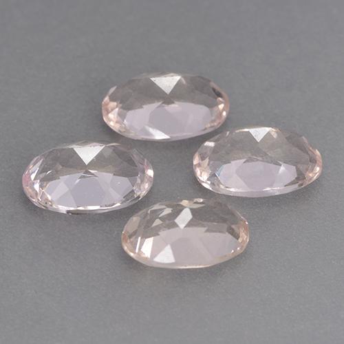 2.90天然粉色摩根石，椭圆形切割，7.1×5.1毫米，VS