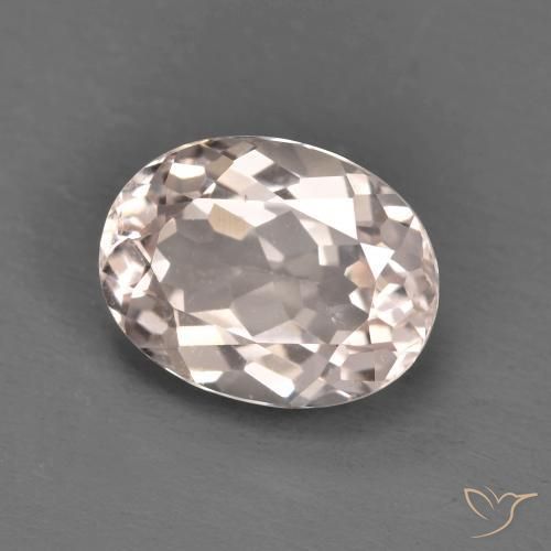 1.72ct 天然 浅粉色 铯绿柱石, 椭圆形, VS