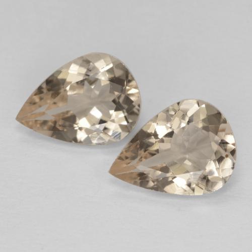 1.78天然金色摩根石，梨形，8.2×6.1毫米，VVS-VS