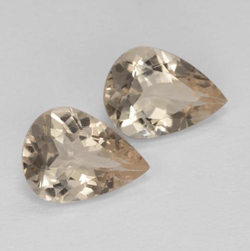 1.78天然金色摩根石，梨形，8.2×6.1毫米，VVS-VS