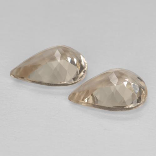 1.78天然金色摩根石，梨形，8.2×6.1毫米，VVS-VS