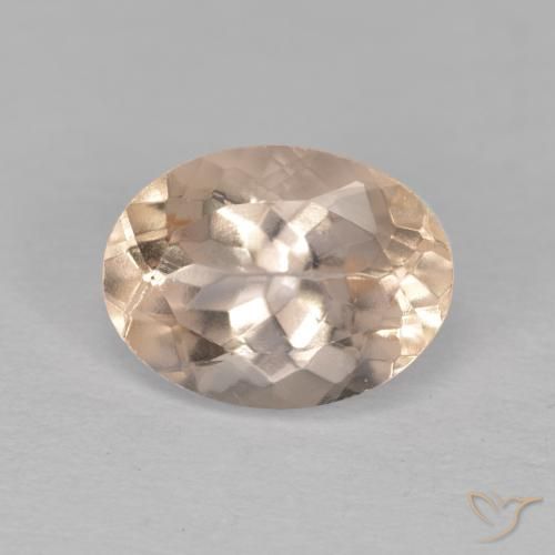 1.24ct 天然 鲑肉粉色 铯绿柱石, 椭圆形, VVS-VS