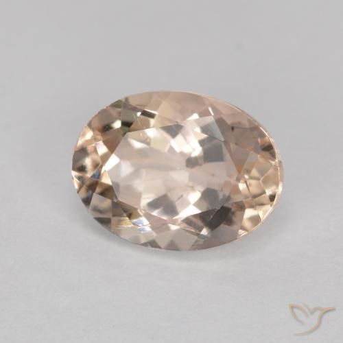 1.23ct 天然 中粉红色 铯绿柱石, 椭圆形, VS