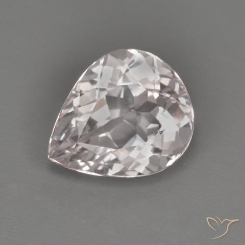 1.50ct 天然 浅粉色 铯绿柱石, 梨形, VVS-VS