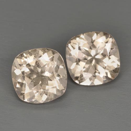 1.51天然橙色摩根石，垫形剪裁，6×6毫米，VS