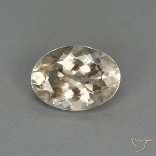 0.89ct 天然浅金色铯绿柱石, 椭圆形, VVS 0.89ct 天然浅金色铯绿柱石, 椭圆形, VVS