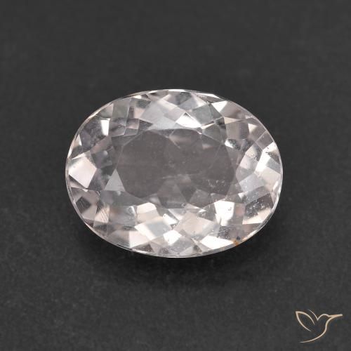 1.80ct 天然 非常浅的粉红色 铯绿柱石, 椭圆形, VS