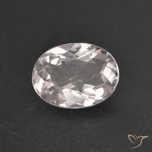 1.22ct 天然 非常浅的粉红色 铯绿柱石, 椭圆形, VVS-VS