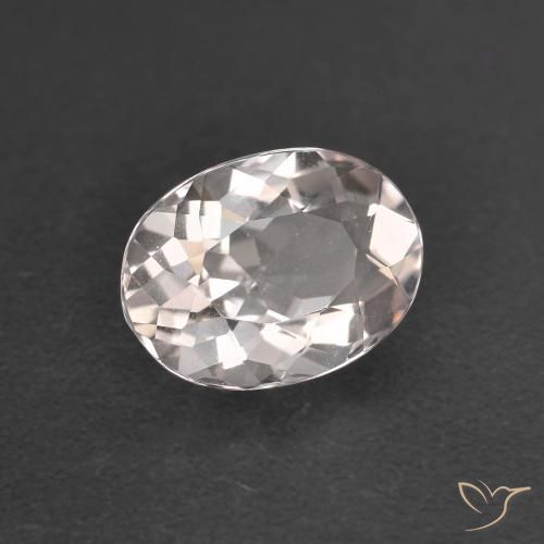 0.99ct 天然 浅粉色 铯绿柱石, 椭圆形, VVS