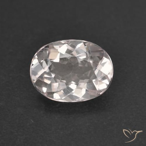 0.98ct 天然 非常浅的粉红色 铯绿柱石, 椭圆形, VVS