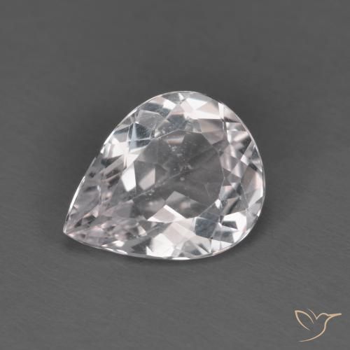 1.46ct 天然 浅粉色 铯绿柱石, 梨形, VVS-VS