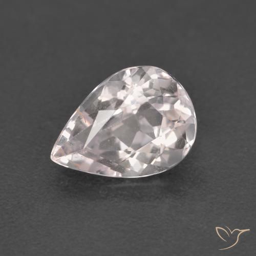 1.28ct 天然 浅粉色 铯绿柱石, 梨形, VVS-VS