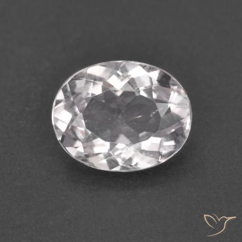 1.50ct 天然 浅粉色 铯绿柱石, 椭圆形, VS