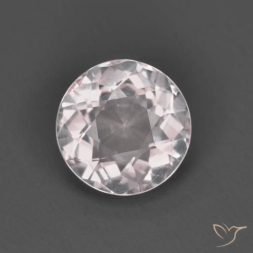 1.18ct 天然 浅粉色 铯绿柱石, 圆形的, VS