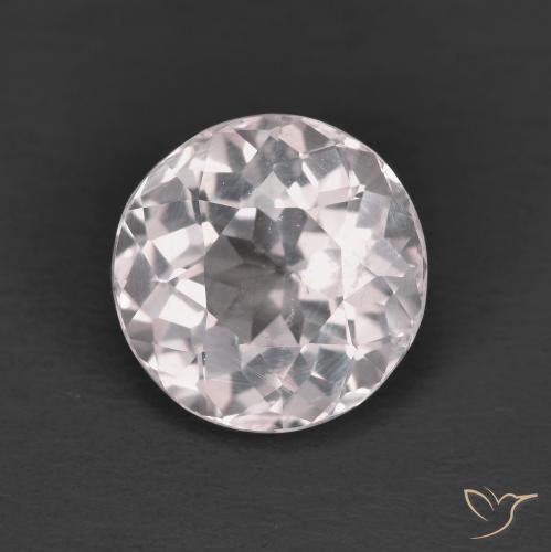 1.65ct 天然 浅粉色 铯绿柱石, 圆形的, VS
