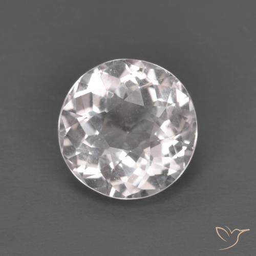 1.28ct 天然 浅粉色 铯绿柱石, 圆形的, VVS-VS