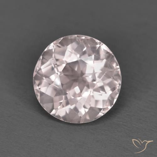 1.54ct 天然 浅粉色 铯绿柱石, 圆形的, VVS-VS