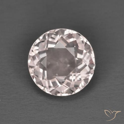 1.44ct 天然 浅粉色 铯绿柱石, 圆形的, VVS-VS