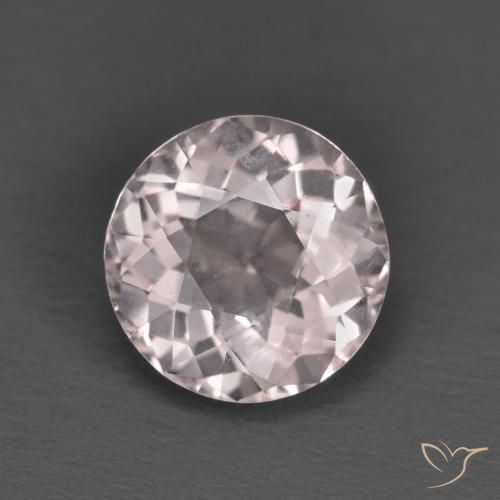 1.63ct 天然 浅粉色 铯绿柱石, 圆形的, VVS-VS