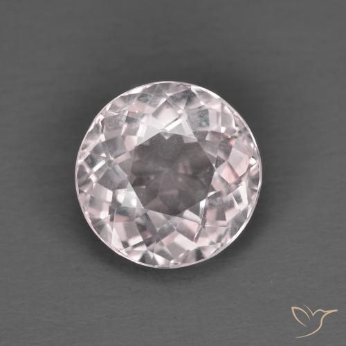 1.47ct 天然 浅粉色 铯绿柱石, 圆形的, VVS-VS