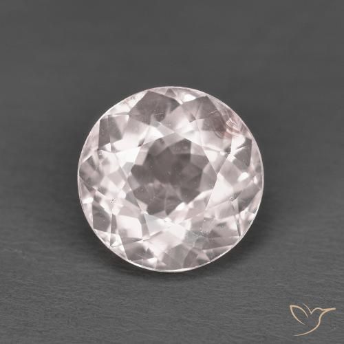 1.38ct 天然 浅粉色 铯绿柱石, 圆形的, VS