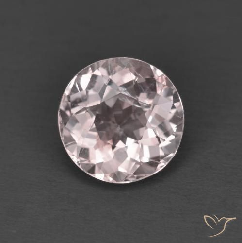 1.34ct 天然 浅粉色 铯绿柱石, 圆形的, VS